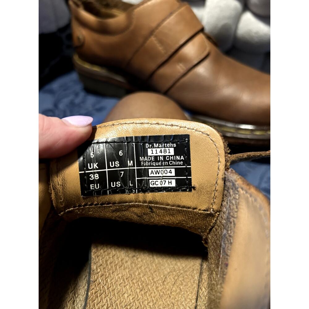 Dr Martens Vintage Camel Tan Brown Monk Strap size 7/EU 38 - Picture 6 of 7